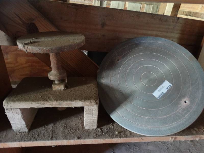 lot 2076 image: 2 pottery wheels
