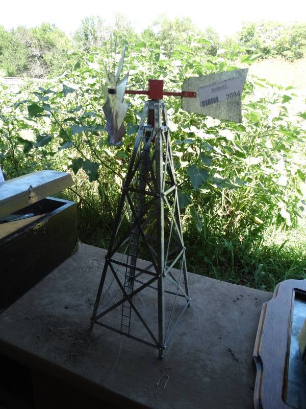 lot 2094 image: Desk top metal windmill