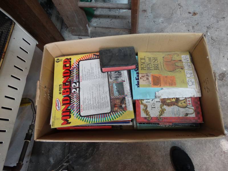 lot 2663 image: Box of various books & record albums