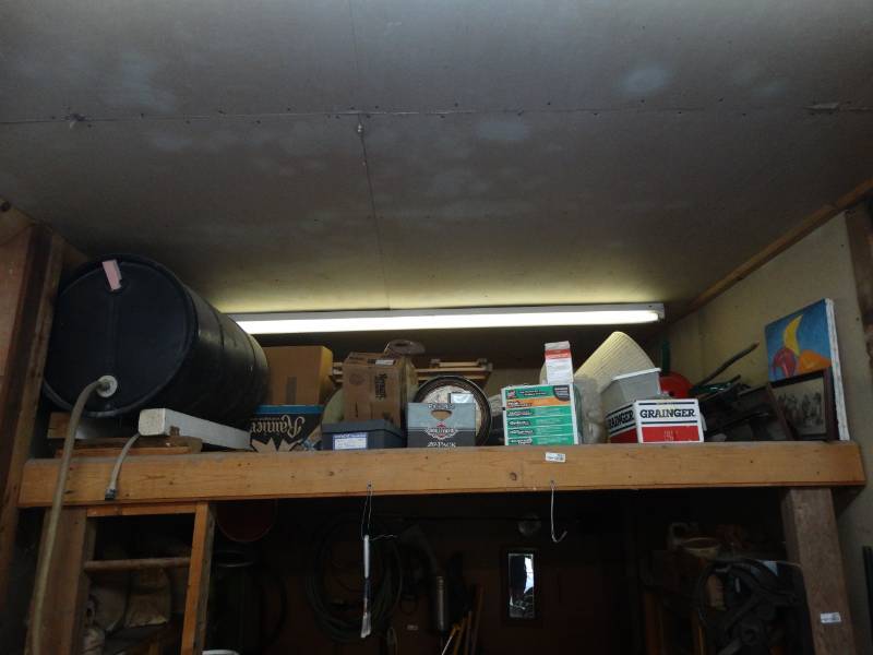 lot 2681 image: Large lot of misc in storage space above