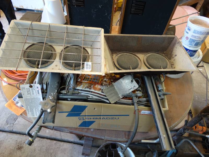 lot 2723 image: 2 propane heaters