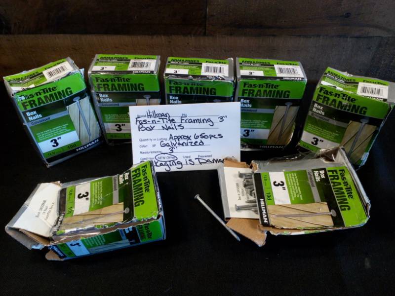 lot 19 image: Hillman Fas-n-Tite Framing 3 Box Nails
