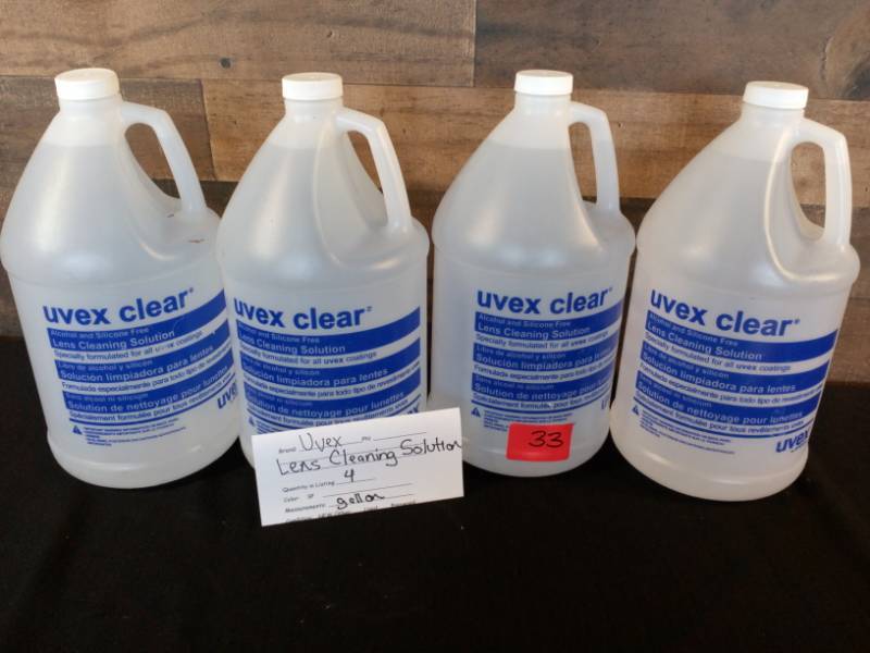 lot 33 image: Uvex Lens Cleaning Solution