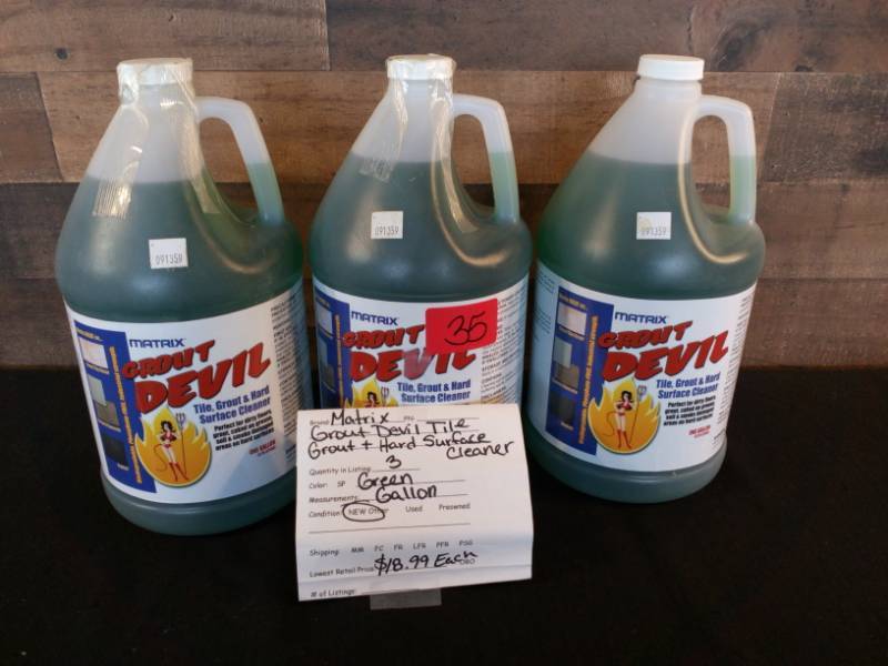 lot 35 image: Matrix Grout Devil Tile Grout  Hard Surface Cleaner