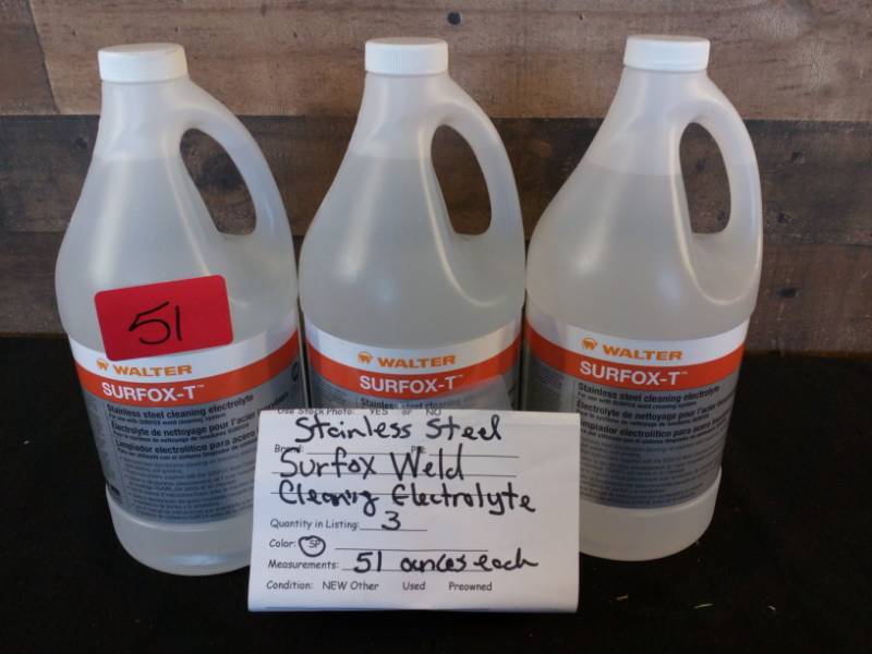 lot 51 image: Stainless Steel Surfox-T Weld Cleaning Electrolyte