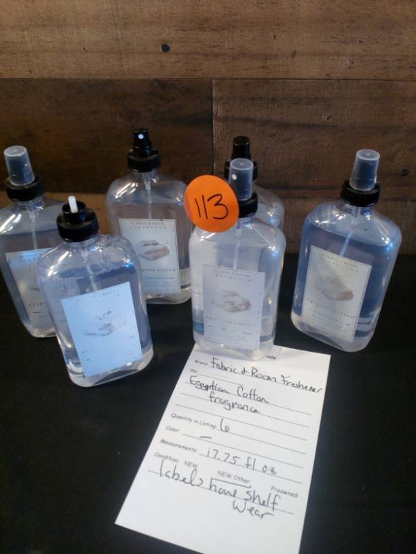 lot 113 image: Fabric & Room Freshener Egyptian Cotton Fragrance