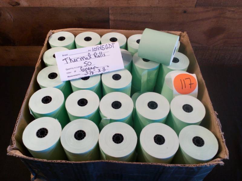 lot 117 image: 10945GDT Thermal Rolls