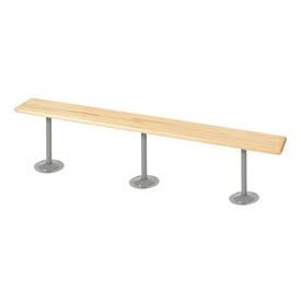 lot 119 image: Steel Tube Pedestals for Hardwood Locker Benches