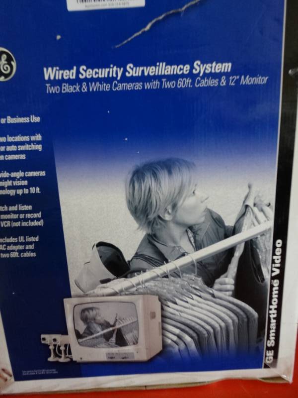 lot 427 image: GE samrthome video wired security survellance system.