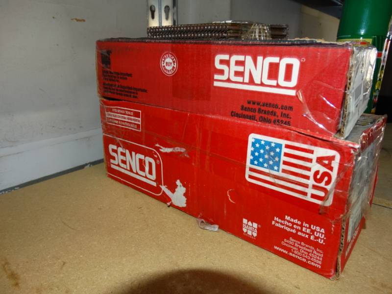 lot 444 image: Lot of nails for nail gun and staples for staple gun.