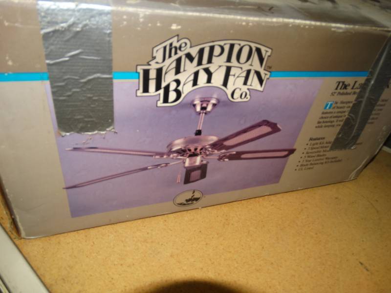 lot 486 image: The hampton bayfan ceiling fan.