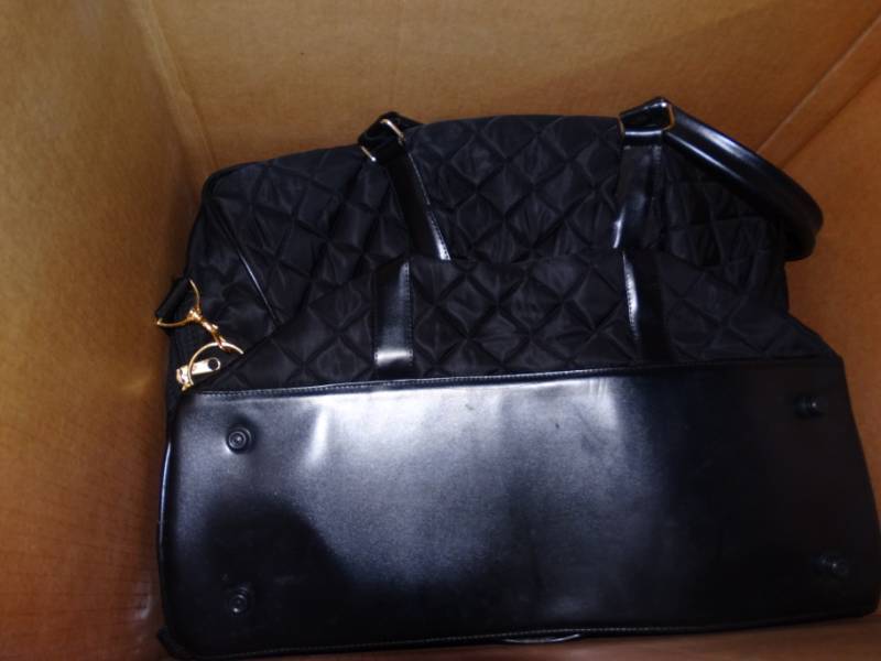 lot 527 image: Bags and 2 stuffed animals.