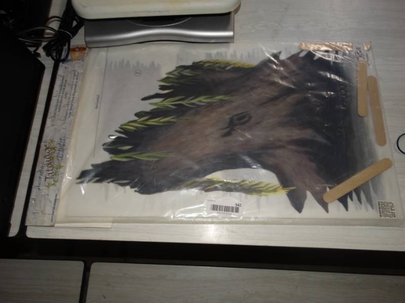 lot 542 image: Decorative tatouage transfer design.