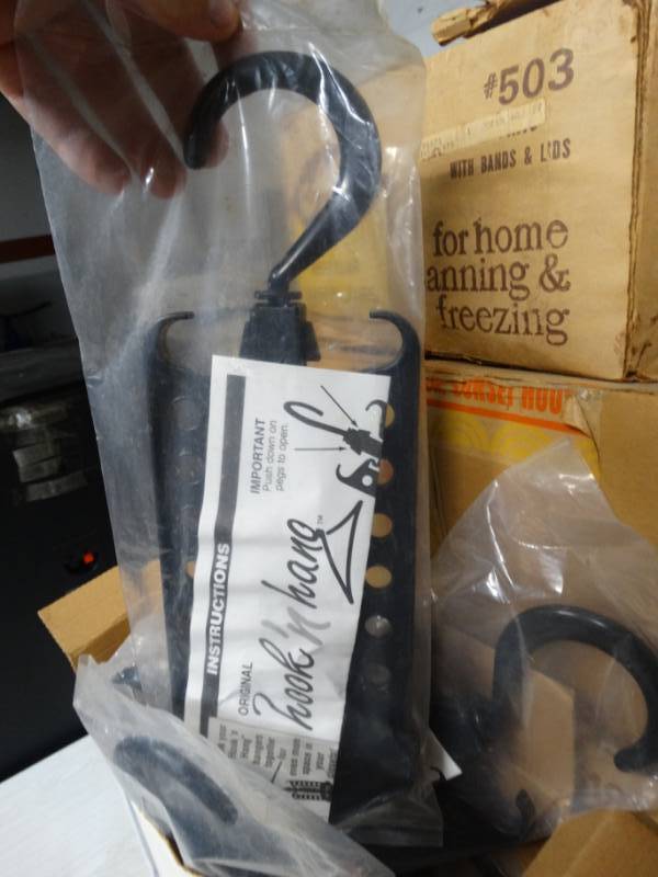 lot 619 image: 2- Aero garden grow bulbs and a box of hook and hang.