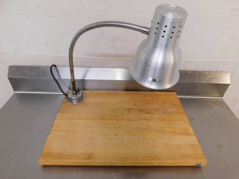 lot 2142 image: Cutting Board with Heat Lamp