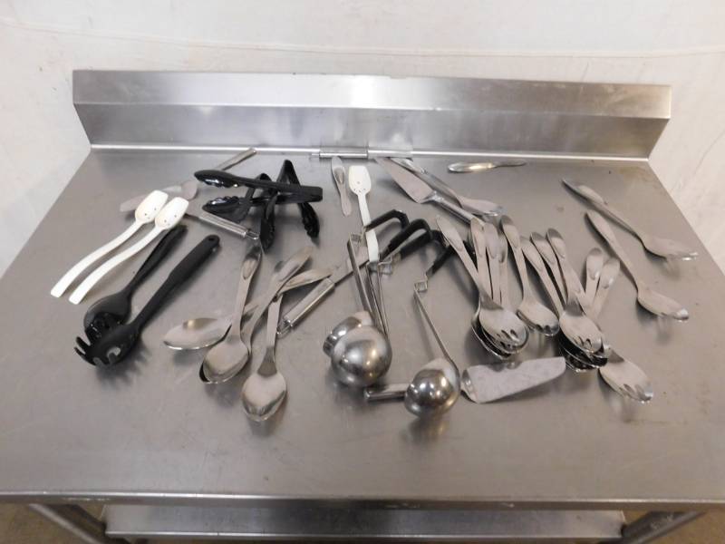 lot 2145 image: Ladels, Spoons, Spatulas and Tongs