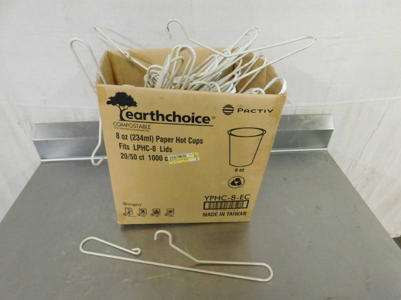 lot 2155 image: Box of Heavy Duty Metal Hangers