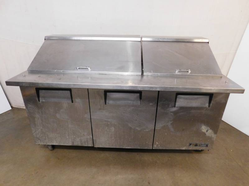 lot 2061 image: True 6 Foot Refrigerated Prep Table