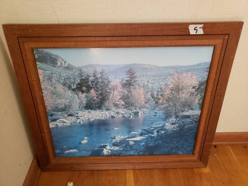 lot 1809 image: Scenic Portrait of a River Stream