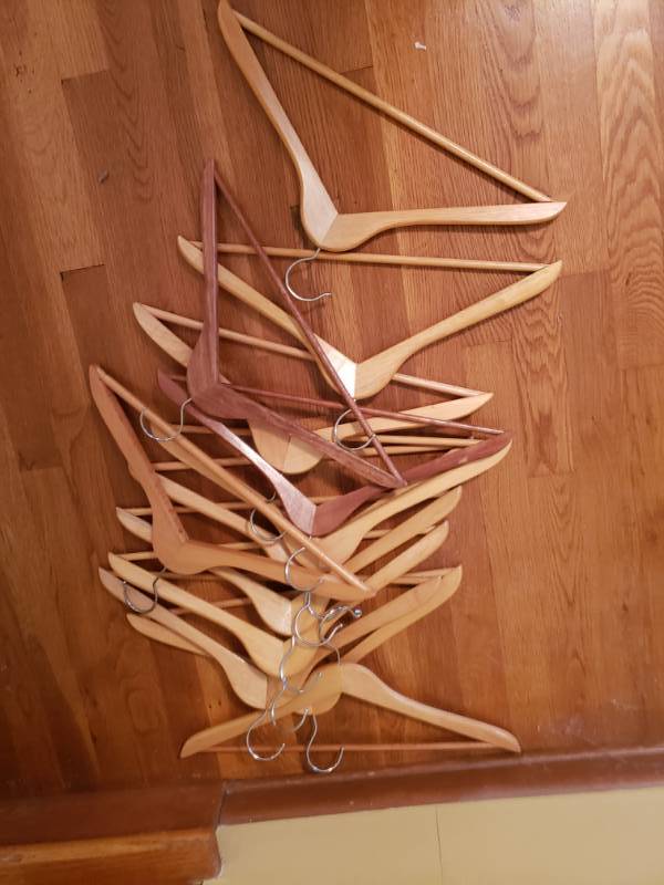 lot 1828 image: Lot of Wooden Hangers