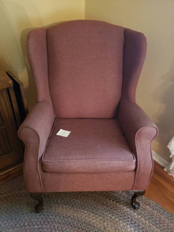 lot 1834 image: Dark Pink Arm Chair