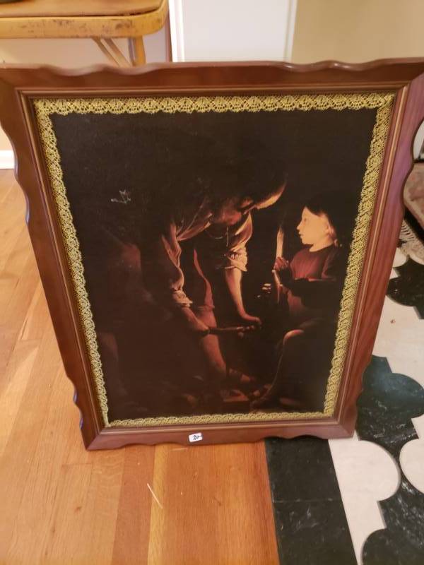 lot 1875 image: Midnight Oil Burns Wall Decor