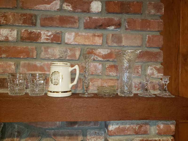 lot 1890 image: Crystal Vases and Candle Holders Rockhurst College Mug