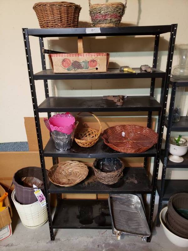 lot 1930 image: Black Utility Rack - all contents included