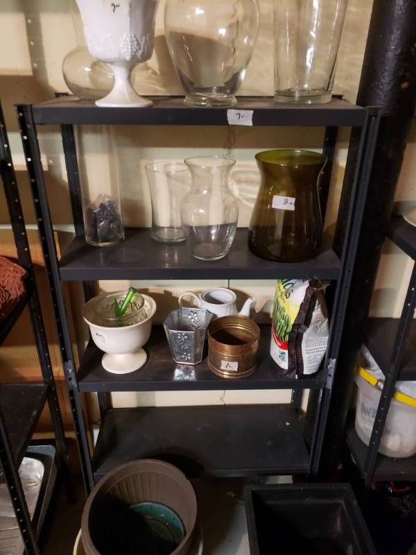 lot 1931 image: Black Utility Rack - all contents included