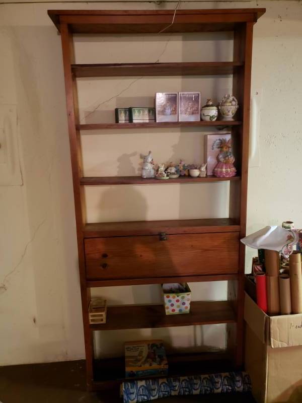 lot 1948 image: Wooden Bookshelf - Contents Sold Separately
