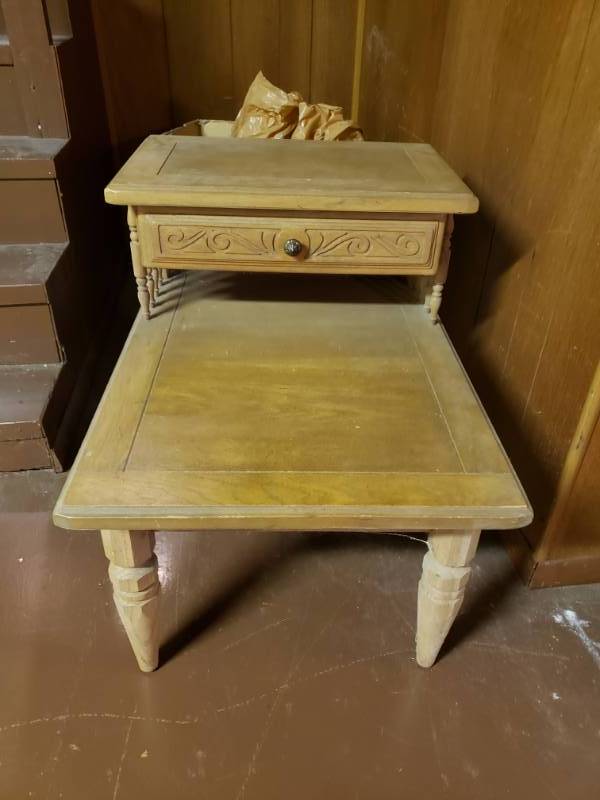 lot 1949 image: Wooden End Table