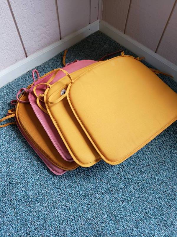 lot 1976 image: Assortment of Patio Chair Cushions