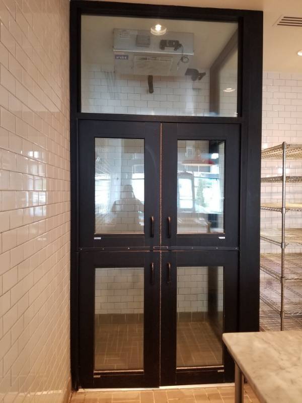 lot 2539 image: Tubelite Glass Refrigerator Unit