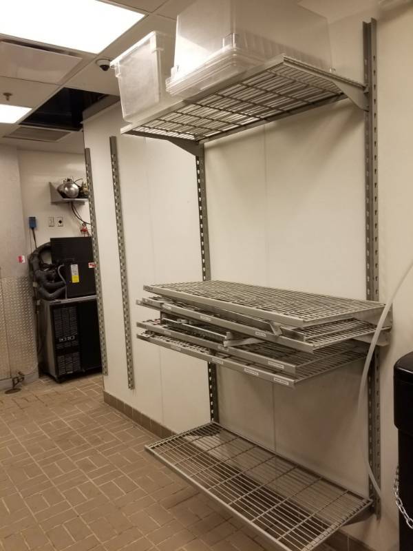 lot 2558 image: Wall Shelving Unit