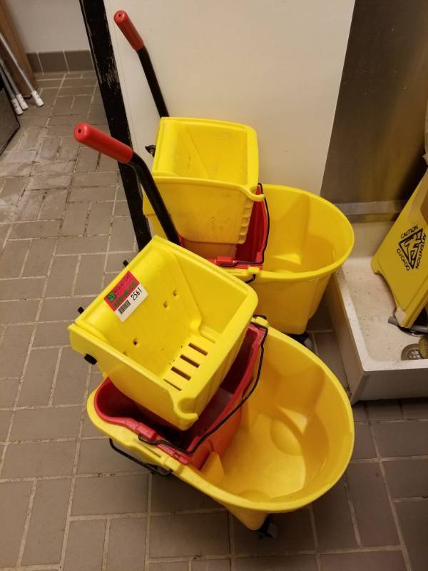 lot 2561 image: 2 Mop Buckets