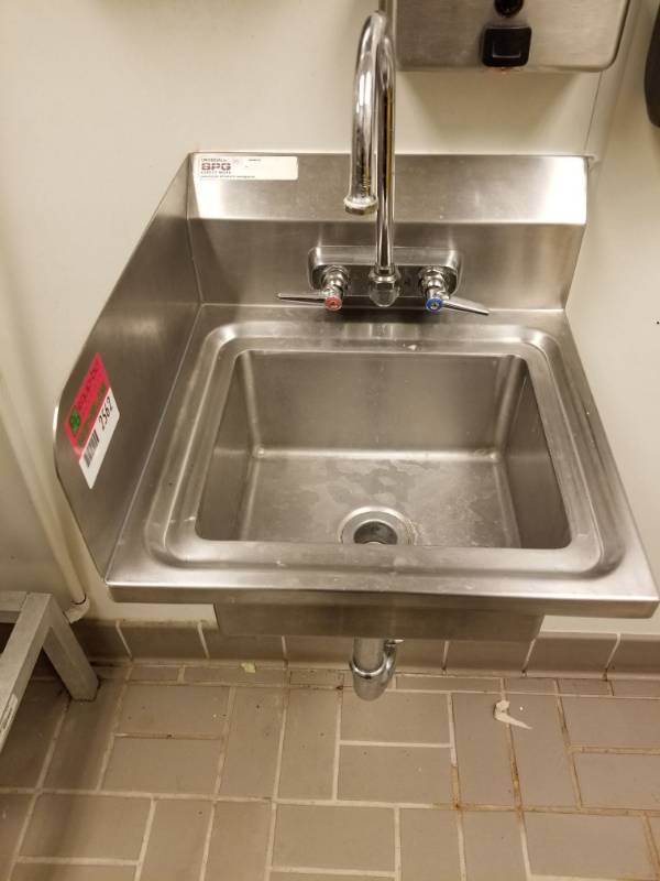 lot 2562 image: Wall Mounted Hand Sink