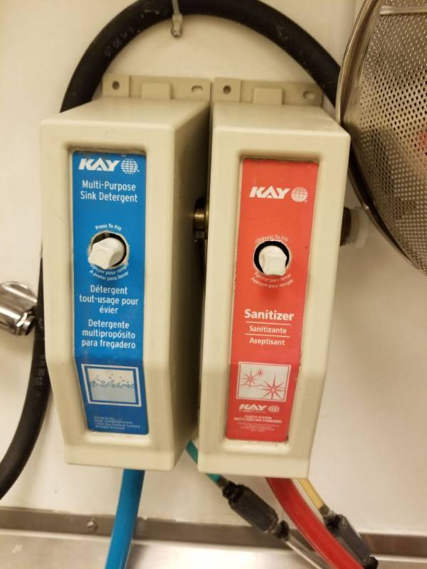 lot 2566 image: Multi Purpose Sink Detergent and Sanitizer Unit