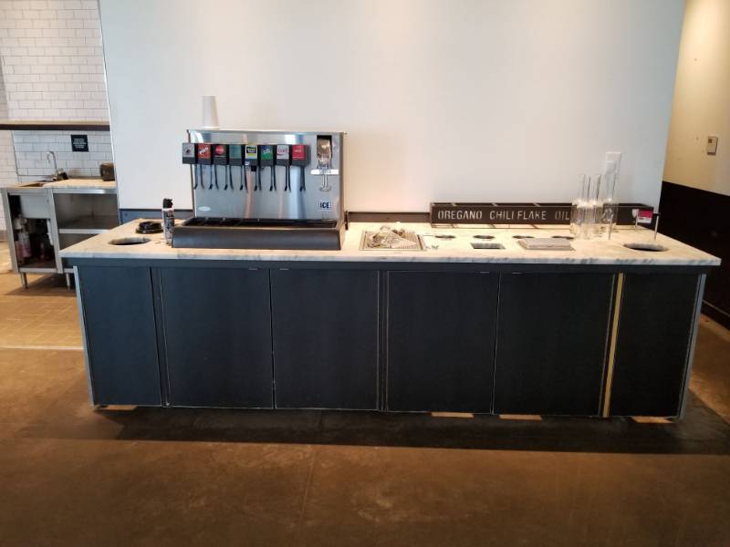 lot 2575 image: Soda Machine and Condiments Counter