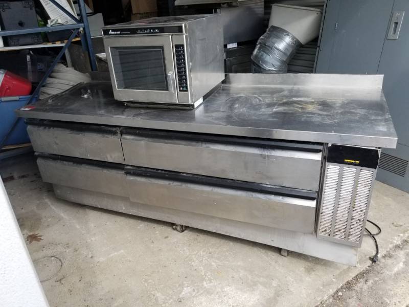 lot 2521 image: Silver King Refrigerated Work Table
