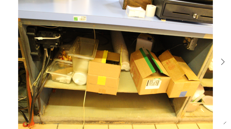 lot 1796 image: Misc Supplies and Items under Counter