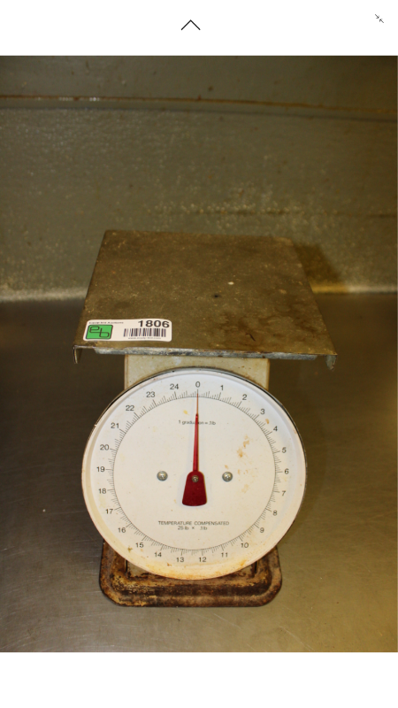 lot 1806 image: Manual Food Scale