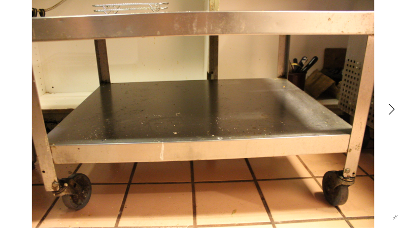 lot 1 image: Two Shelf Rolling SS Cart with Drawer