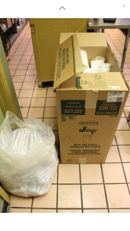 lot 1803 image: Part Case of Styrofoam Cups and Pepsi Branded Straws Ind Wrap