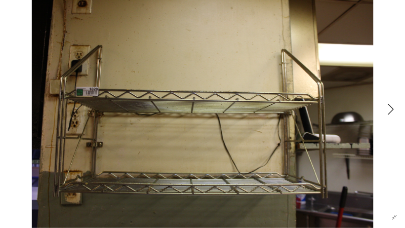 lot 1828 image: Wall Mount Metro Type Shelf