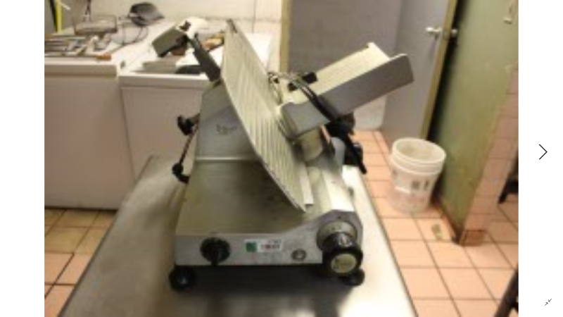 lot 1782 image: FMA Omcan Commercial Electric Slicer