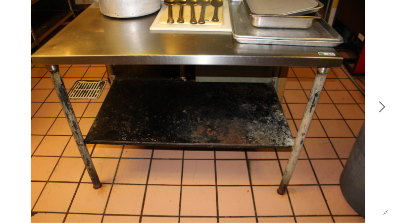 lot 4 image: SS Work Table with Undershelf