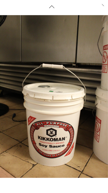 lot 1833 image: Kikkoman Soy Sauce 5 gal Bucket