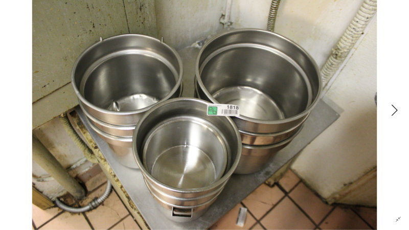 lot 1818 image: Lot of Stock Pots