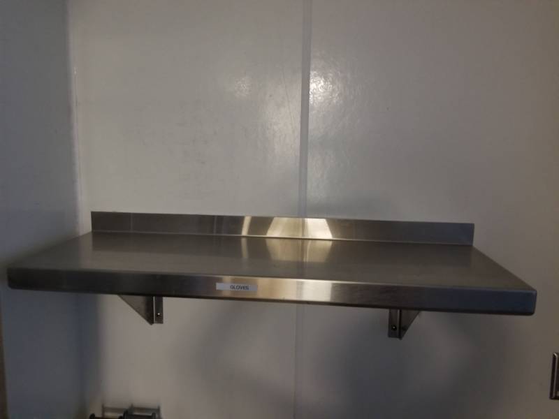 lot 2596 image: 36in Stainless Steel Shelf