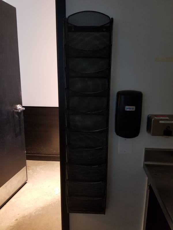 lot 2598 image: Wall Mount File Holder